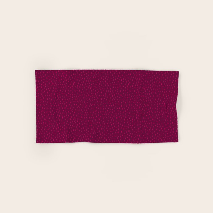 Raspberry Paint Drops Bath Towel Gallery Image 1