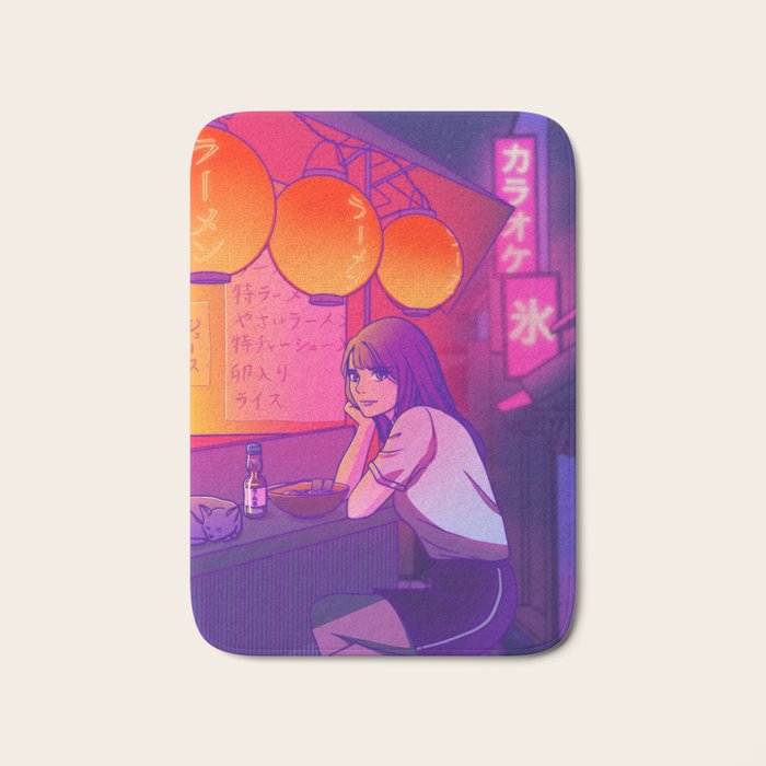 Ramen shop Bath Mat Gallery Image 1