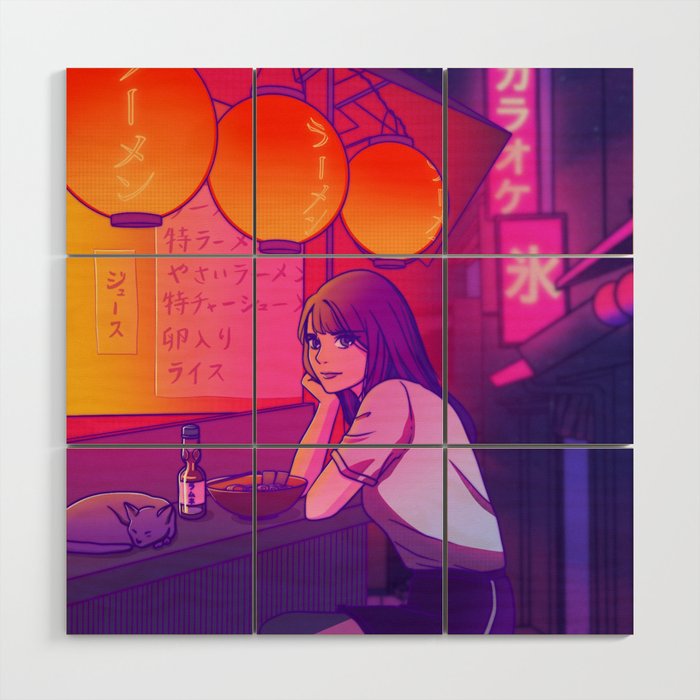 Ramen shop Wood Wall Art Gallery Image 1