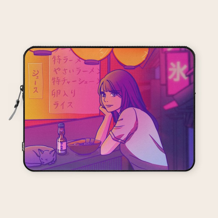 Ramen shop Laptop Sleeve Gallery Image 1