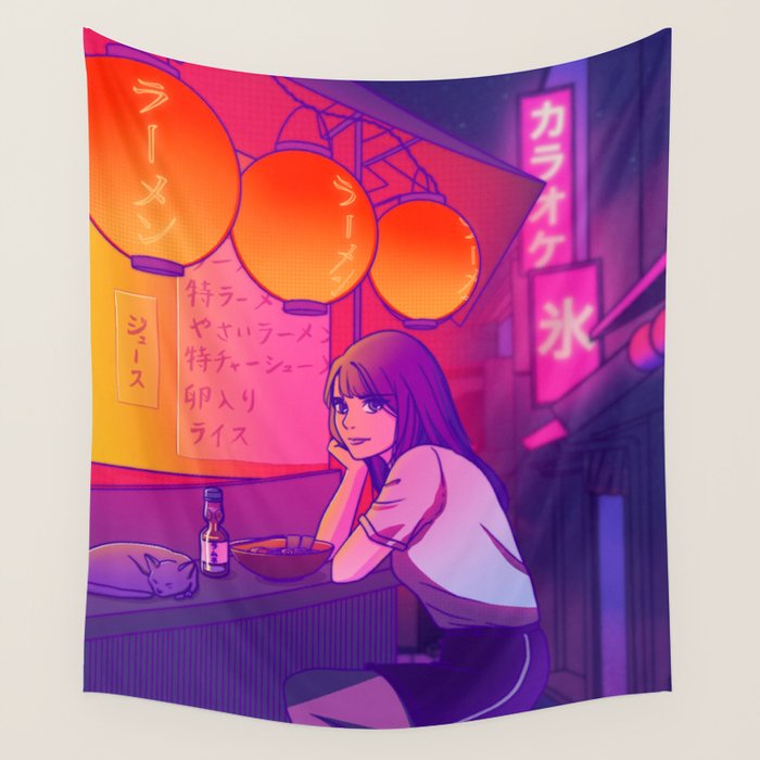 Ramen shop Wall Tapestry