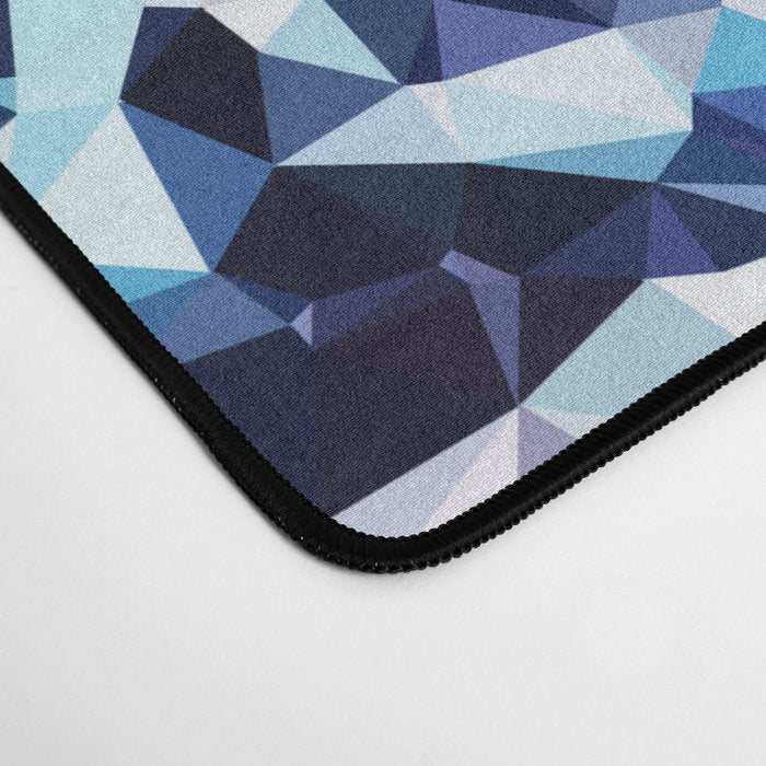 Blue Rust Abstract Low Poly Geometric Vector Art Desk Mat Gallery Image 4