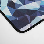 Blue Rust Abstract Low Poly Geometric Vector Art Desk Mat Gallery Image 4
