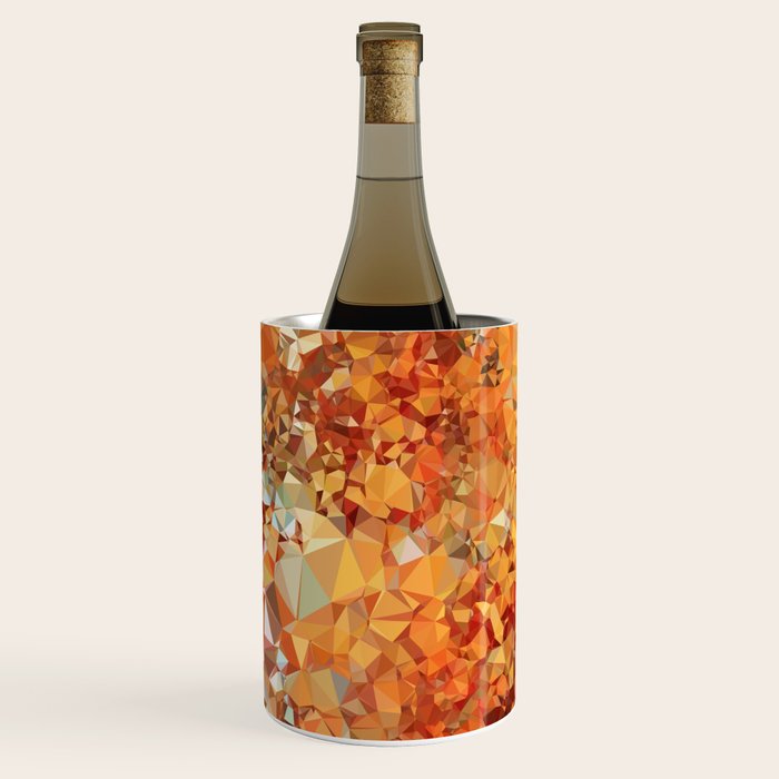 Blue Rust Abstract Low Poly Geometric Vector Art Wine Chiller Gallery Image 3