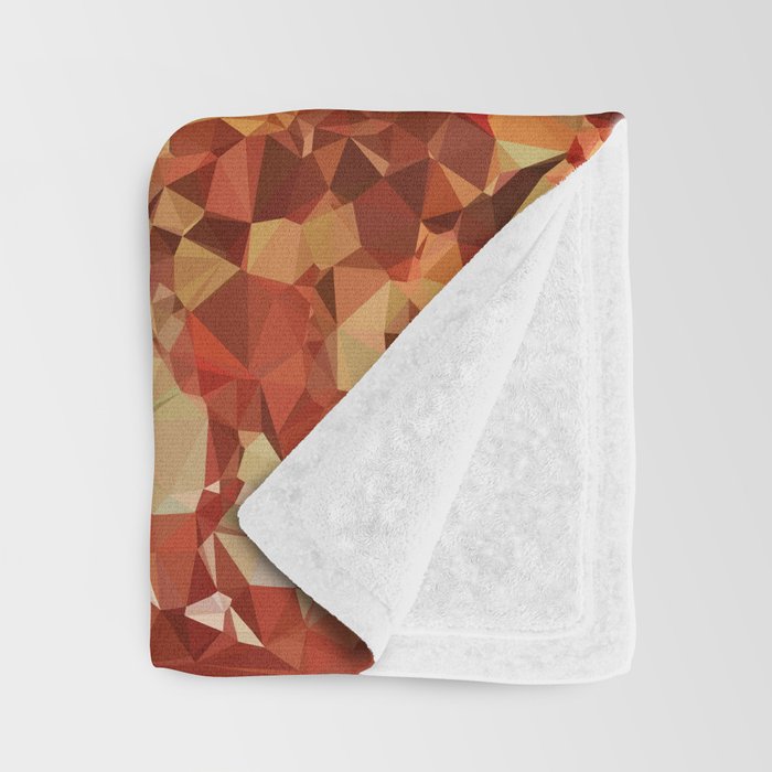 Blue Rust Abstract Low Poly Geometric Vector Art Throw Blanket Gallery Image 3