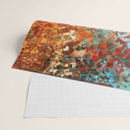 Blue Rust Abstract Low Poly Geometric Vector Art Wrapping Paper Gallery Image 2