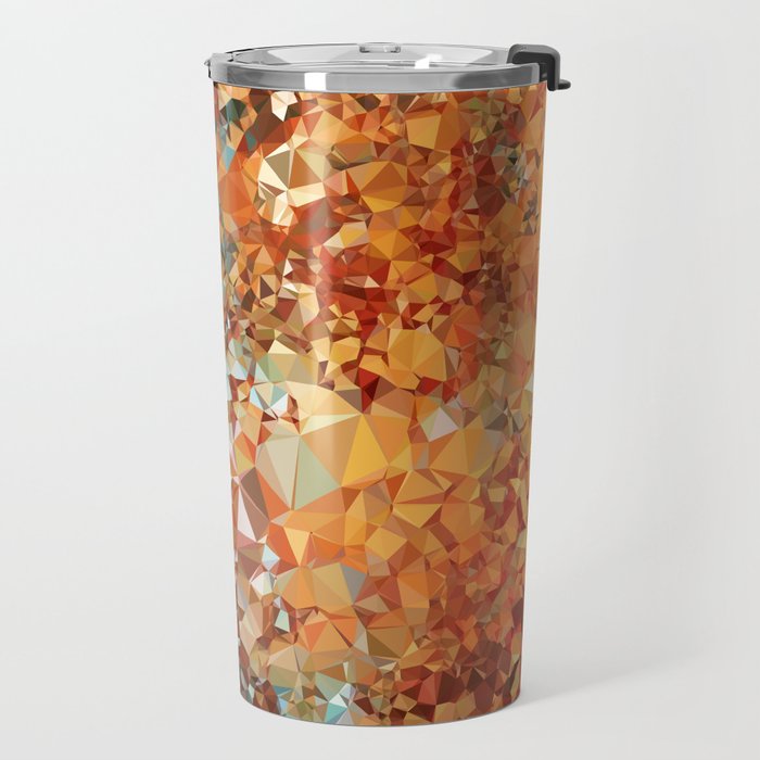Blue Rust Abstract Low Poly Geometric Vector Art Travel Mug Gallery Image 2