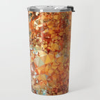 Blue Rust Abstract Low Poly Geometric Vector Art Travel Mug Gallery Image 2