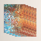 Blue Rust Abstract Low Poly Geometric Vector Art Wrapping Paper Gallery Image 3
