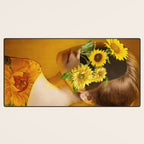 Sunflower Lady Desk Mat Gallery Image 3