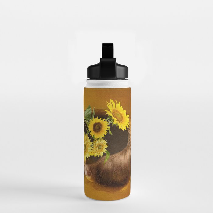 Sunflower Lady Water Bottle Gallery Image 2