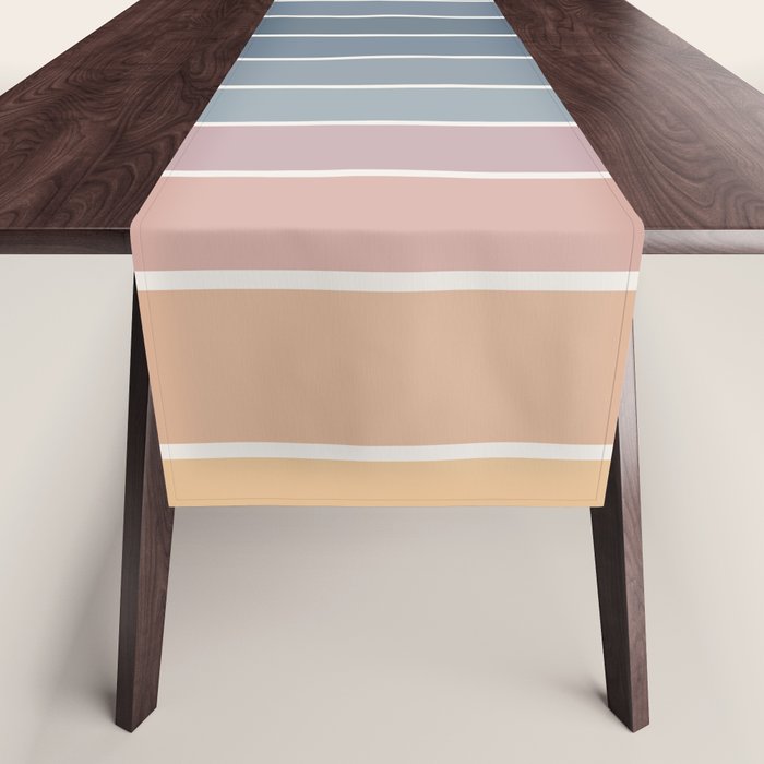 Gradient Arch XXII Sunrise Mid Century Modern Rainbow Table Runner Gallery Image 1