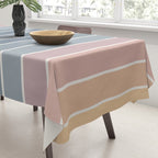 Gradient Arch XXII Sunrise Mid Century Modern Rainbow Tablecloth Gallery Image 3