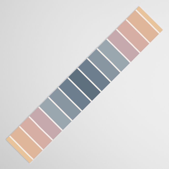 Gradient Arch XXII Sunrise Mid Century Modern Rainbow Table Runner Gallery Image 3