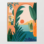 Tropical Evening Sunset Landscape Poster Gallery Image 4