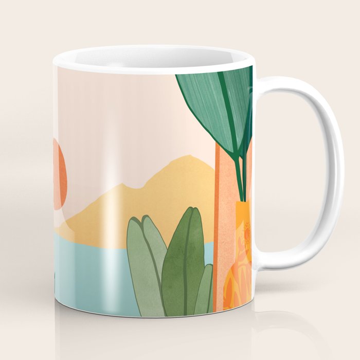 Tropical Evening Sunset Landscape Coffee Mug Gallery Image 1