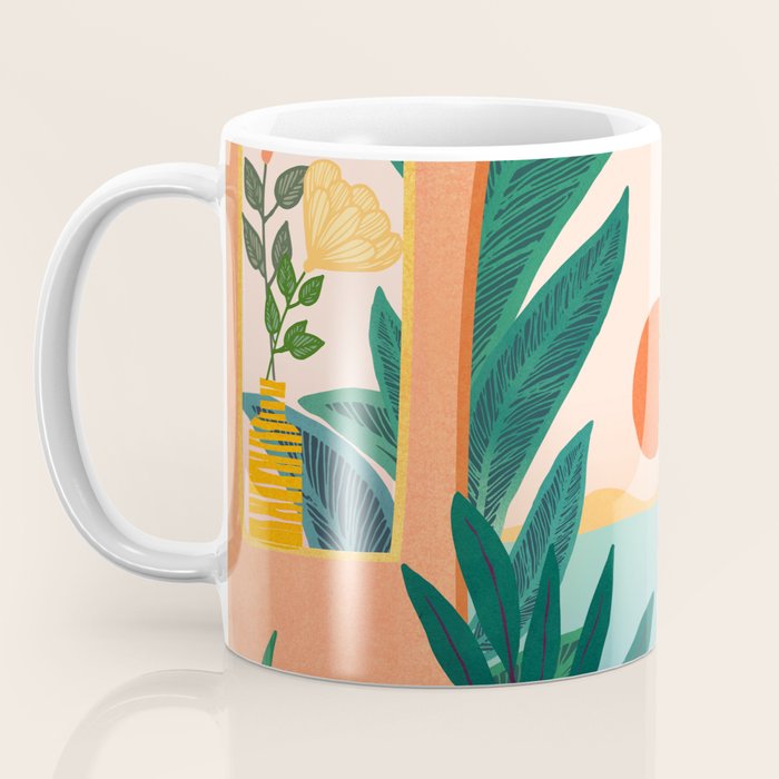 Tropical Evening Sunset Landscape Coffee Mug Gallery Image 3