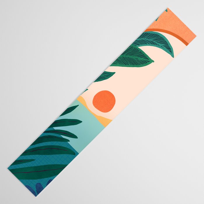 Tropical Evening Sunset Landscape Table Runner Gallery Image 3