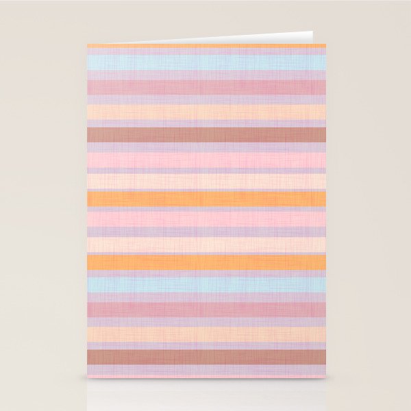 Pastello Stripes Stationery Card Gallery Image 2