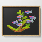 Freshwater fish and plants 1 Serving Tray Gallery Image 1