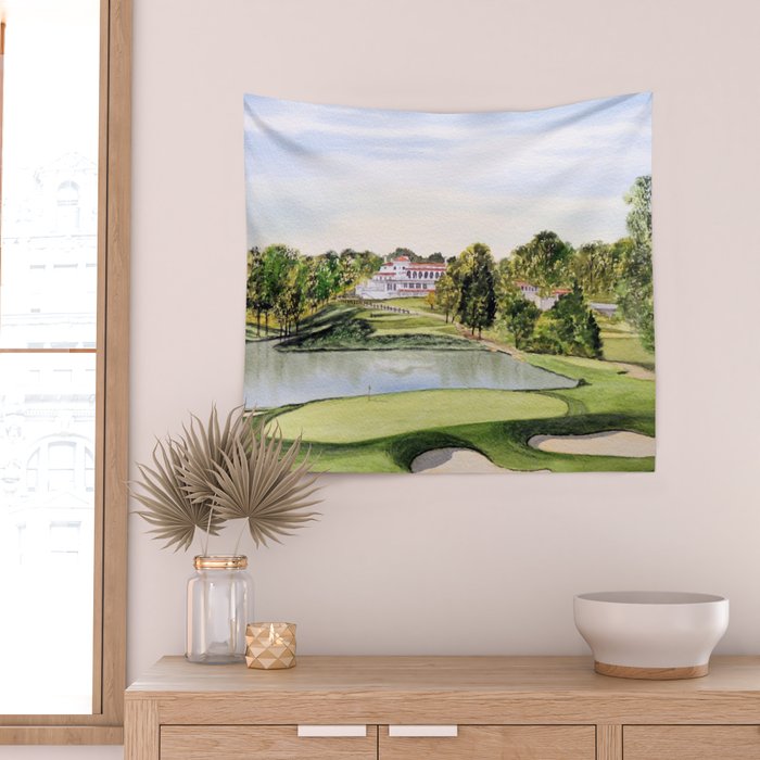 Congressional Golf Course 10th Hole Wall Tapestry Gallery Image 2