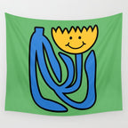 THE FLOWER OF JOY 02 Wall Tapestry Gallery Image 4