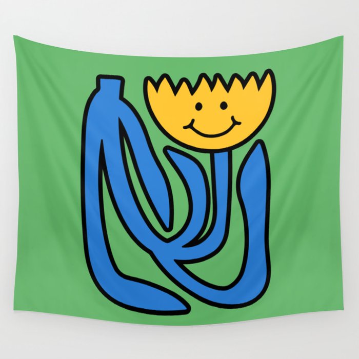 THE FLOWER OF JOY 02 Wall Tapestry Gallery Image 1