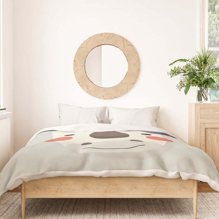 Rhinoceros, Animal Portrait Duvet Cover Gallery Image 3