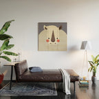 Rhinoceros, Animal Portrait Wood Wall Art Gallery Image 2