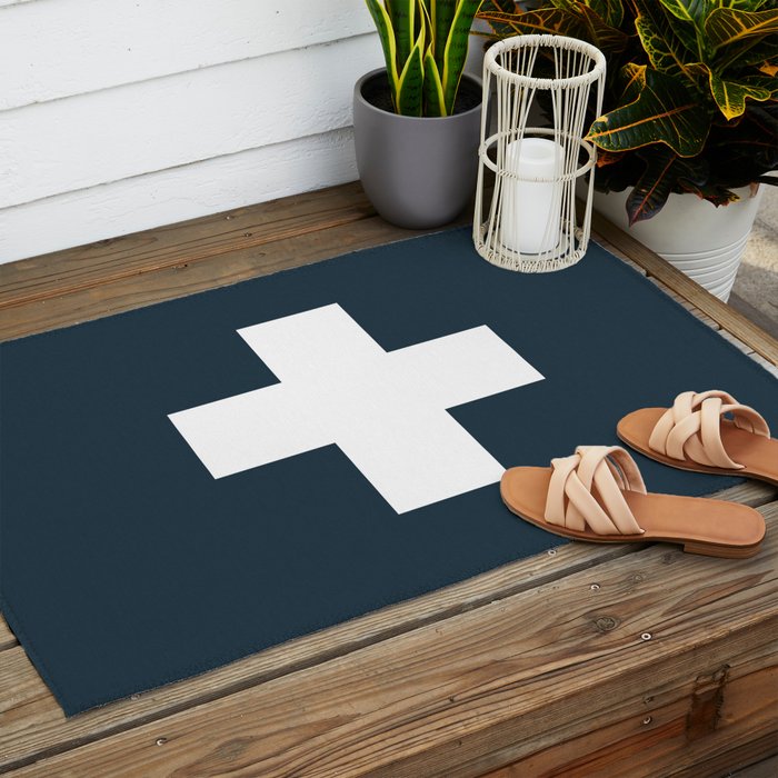 Swiss Cross Storm Outdoor Rug Gallery Image 2