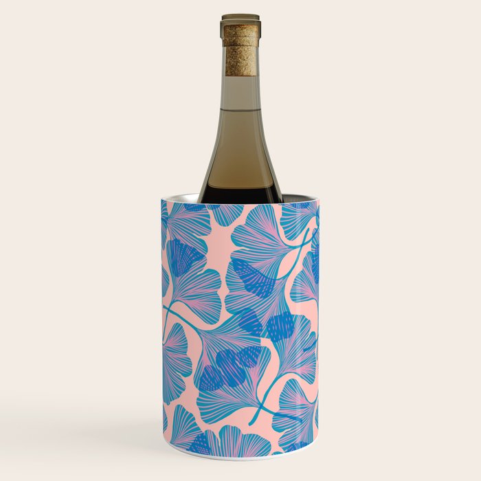 Abstraction_Ginkgo_Pattern_Minimalism_002 Wine Chiller Gallery Image 1