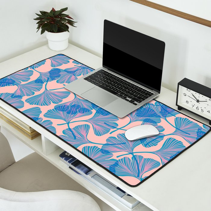 Abstraction_Ginkgo_Pattern_Minimalism_002 Desk Mat Gallery Image 2