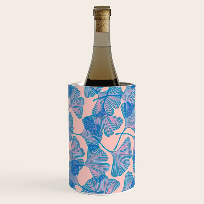 Abstraction_Ginkgo_Pattern_Minimalism_002 Wine Chiller Gallery Image 2
