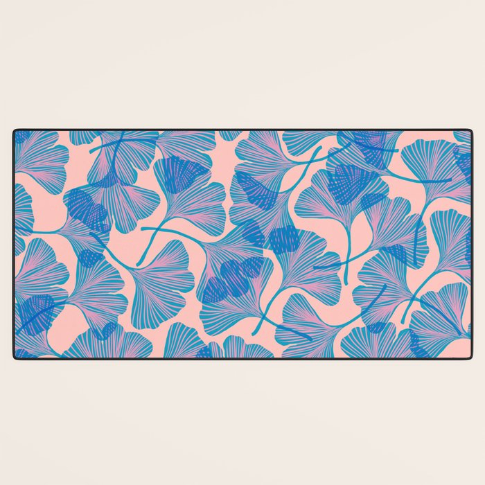 Abstraction_Ginkgo_Pattern_Minimalism_002 Desk Mat Gallery Image 3