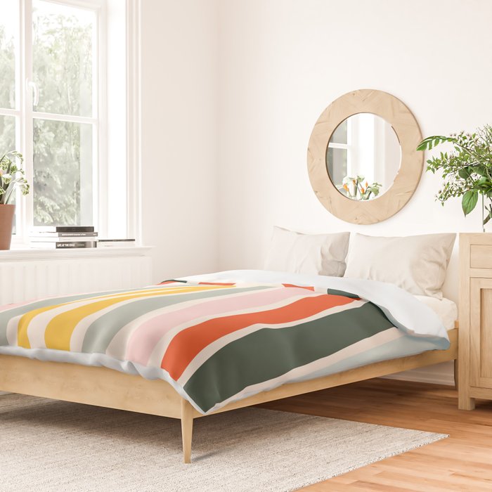 70s Vintage Rainbow Duvet Cover Gallery Image 2