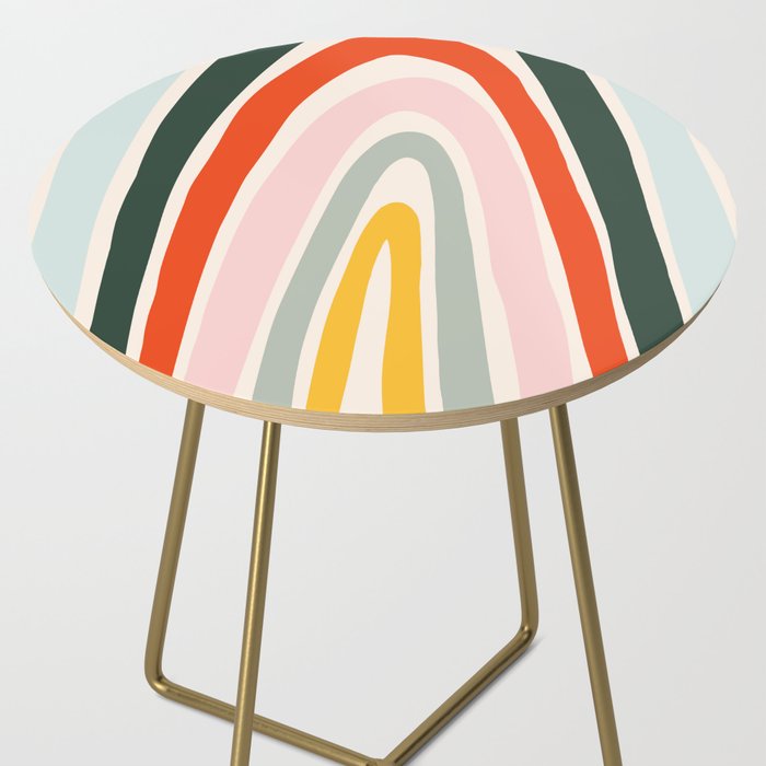 70s Vintage Rainbow Side Table Gallery Image 2