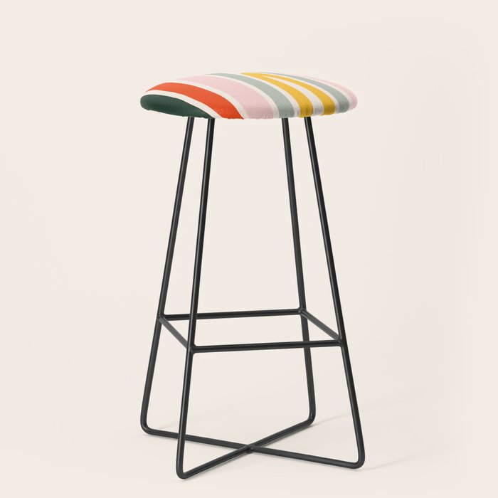 70s Vintage Rainbow Stool Gallery Image 1