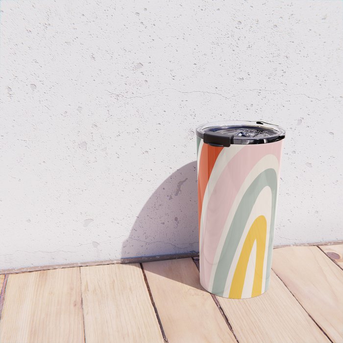 70s Vintage Rainbow Travel Mug Gallery Image 4