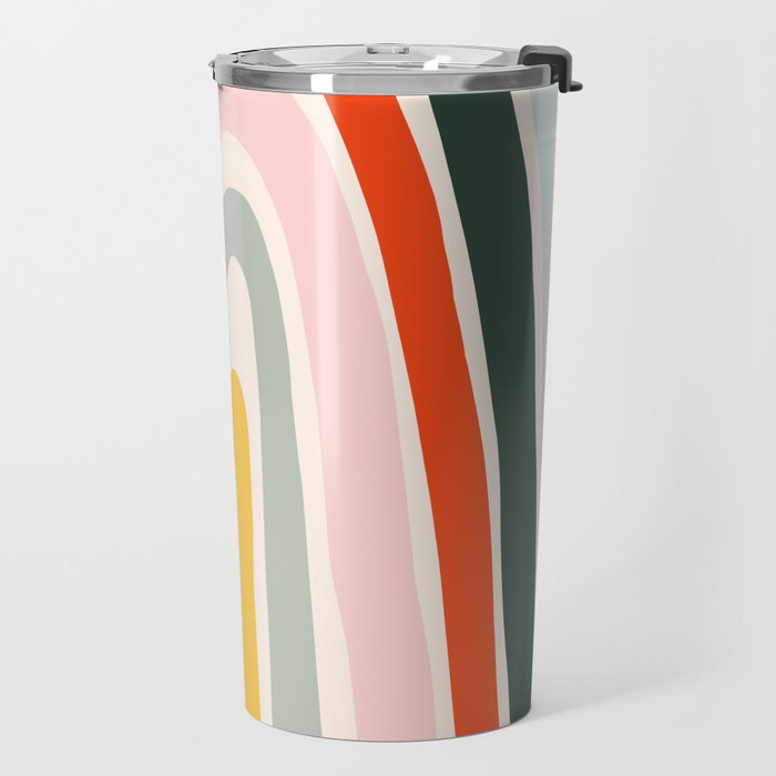 70s Vintage Rainbow Travel Mug Gallery Image 2