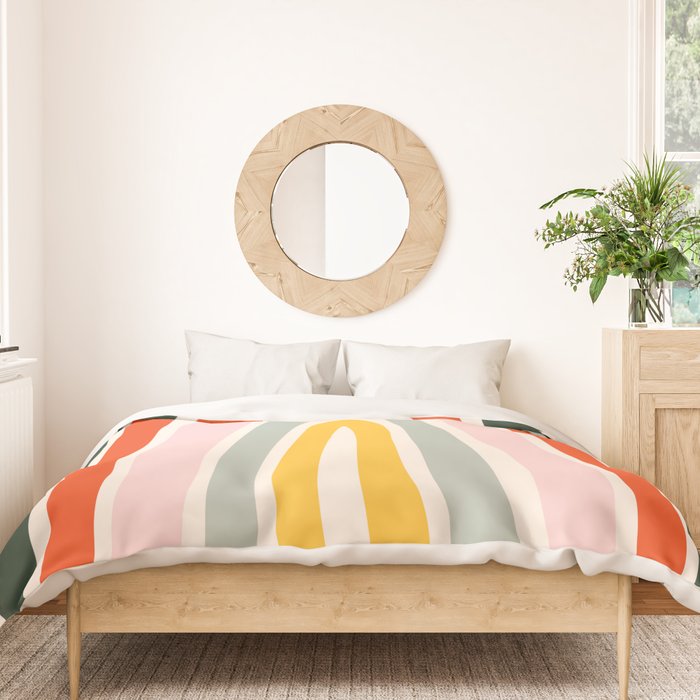 70s Vintage Rainbow Duvet Cover Gallery Image 3