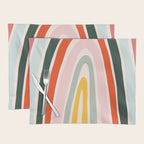 70s Vintage Rainbow Placemat Gallery Image 1