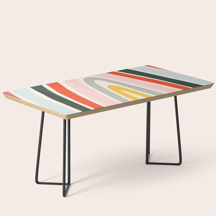 70s Vintage Rainbow Coffee Table Gallery Image 1
