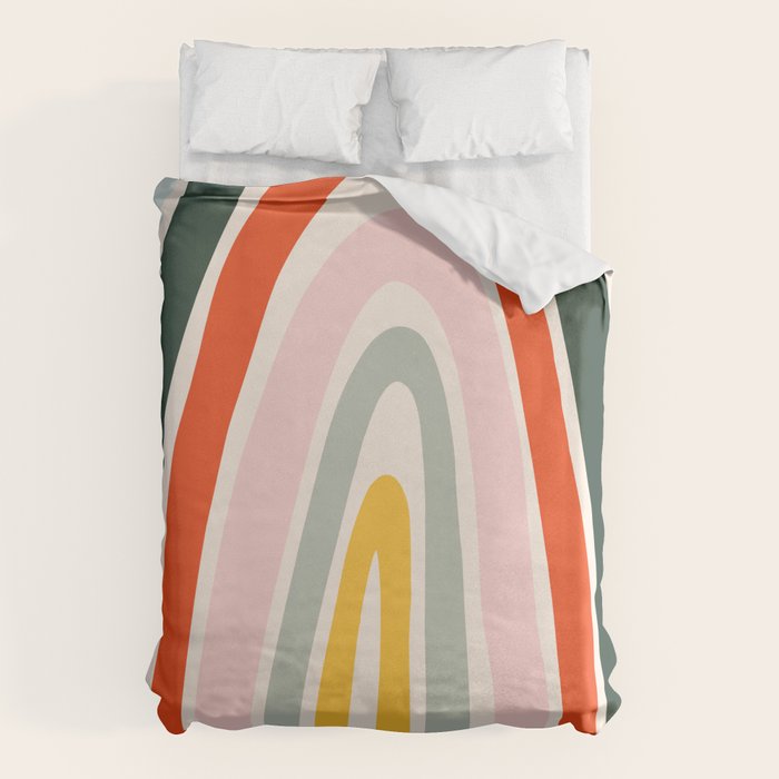 70s Vintage Rainbow Duvet Cover Gallery Image 1