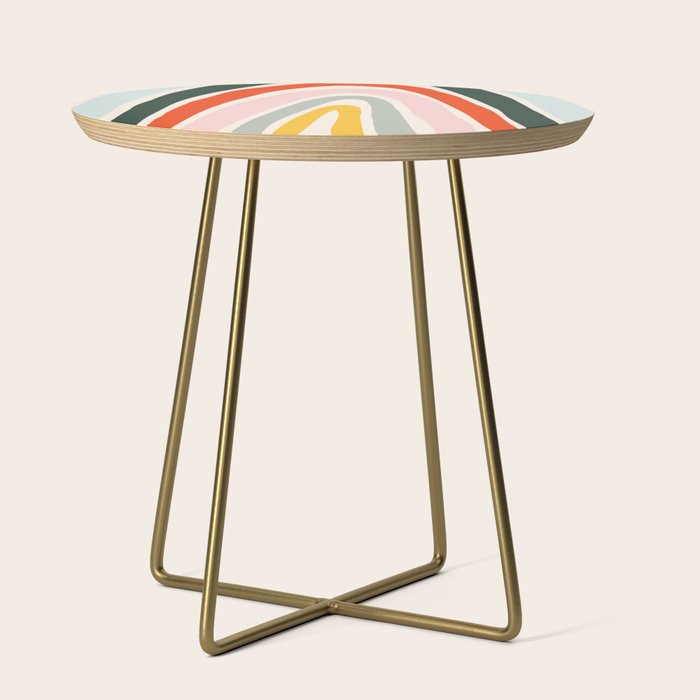 70s Vintage Rainbow Side Table Gallery Image 1
