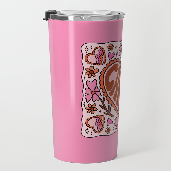 Cancer Zodiac Heart Travel Mug Gallery Image 3