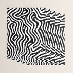 Black and white zebra stripe print art pattern Wrapping Paper Gallery Image 3