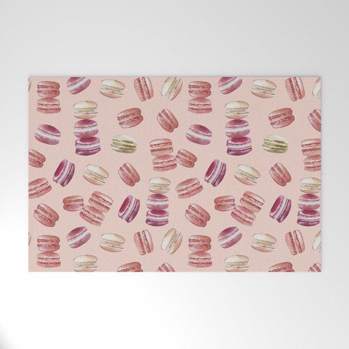 Macaron Pattern Welcome Mat