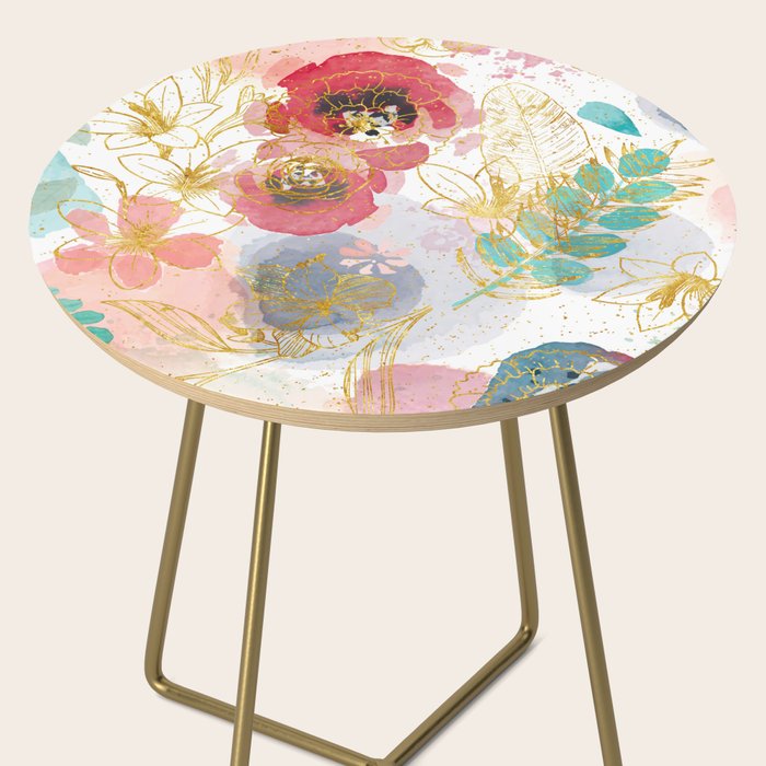 Golden flowers Side Table Gallery Image 2