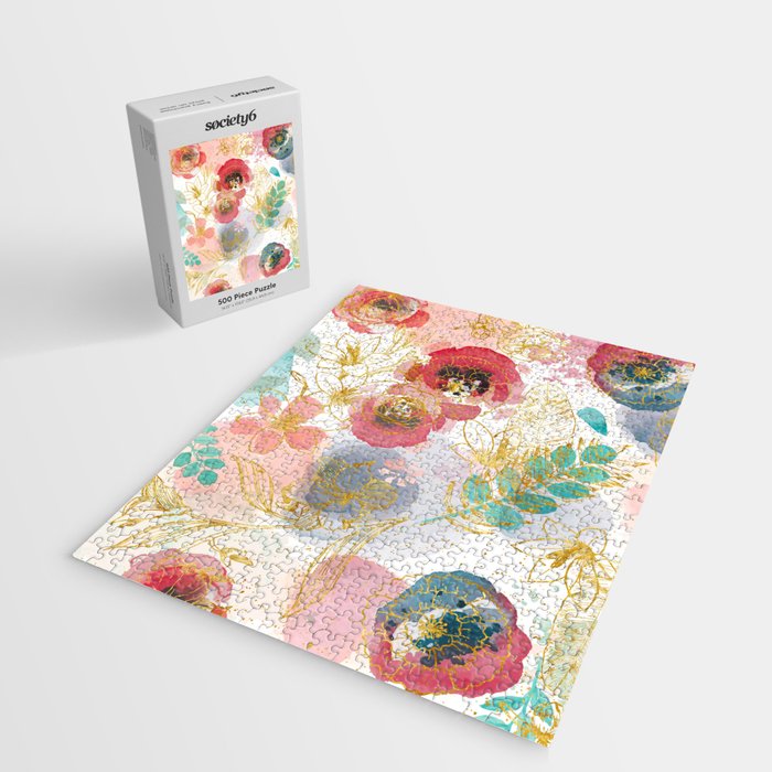 Golden flowers Jigsaw Puzzle Gallery Image 2
