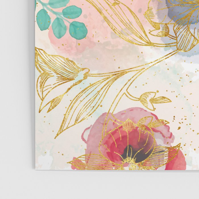 Golden flowers Poster Gallery Image 3